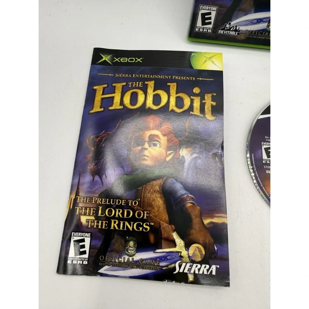Hobbit (Microsoft Xbox, 2003)‎ Case, Game, Manual, No Trading Card Fast Shipping